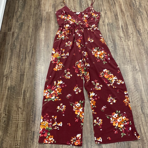 B O G Collective Floral Wide Leg Jumpsuit